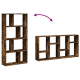 Bookcase Smoked Oak 60x20x120,5 cm Engineered Wood 858151