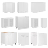 11 Piece Kitchen Cabinet Set Lyon White Engineered Wood 3067663