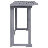 Folding Balcony Table 90x50x74 cm Solid Acacia Wood 46326