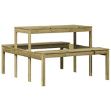 Picnic Table 110x134x75 cm Impregnated Wood Pine 832561