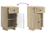 2 Piece Bathroom Cabinet Set EDE Sonoma Oak Engineered Wood 3417983