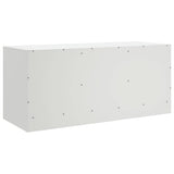 TV Cabinet White 99x39x44 cm Steel 841690