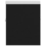 Sink Cabinet with Built-in Basin Black Engineered Wood 3070830