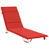 Sunlounger Cushion GEMERT 100% Polyester Red 200 x 60 x 3 cm 948525
