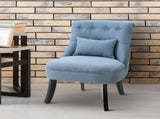 Fabric Single Sofa Dining Chair Tub Chair Upholstered W/ Pillow Solid Wood Leg Home Living Room T3398P328129