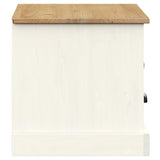 TV Cabinet VIGO White 106x40x40 cm Solid Wood Pine 353176
