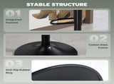 Bar Stools Set of 2, Modern Swivel Barstools with Footrest for Kitchen Island and Dining Room, Green T3398P555823