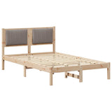 Bed Frame with Upholstered Headboard Taupe 120 x 200 cm 878262