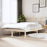 3101198 Bed Frame without Mattress Solid Wood 140x190 cm