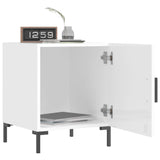 Bedside Cabinets 2 pcs High Gloss White 40x40x50 cm Engineered Wood 827569