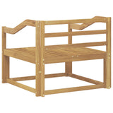 Outdoor Middle Sofa Solid Acacia Wood White 3439023