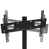 Corner TV Stand 2-Tiers for 32-65 Inch Black 379566
