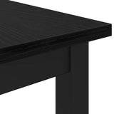 Table Black Oak 100 x 50 x 76.5 cm Engineered Wood and Steel 873774