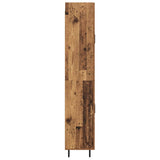 Highboard 2 pcs Old Wood Engineered Wood and Glass 3415690