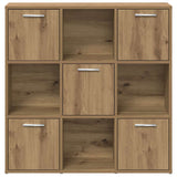 Bookshelf Artisan Oak 90x28x90 cm Engineered Wood 856059