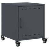 ZNTS Bedside Cabinets 2 pcs Anthracite 36x39x43.5 cm Steel 846619