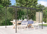 Canopy Anthracite 2x2.3 m 180 g/m Fabric and Steel 362392