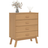Drawer Cabinet OLDEN Brown Solid Wood Pine 358588