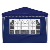 Pop-up Party Tent 288 x 288 x 245 cm Blue Oxford Fabric 42019769