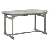 Garden Dining Table x100x75 cm Solid Acacia Wood 316572