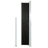 Patio Retractable Side Awning 170x300 cm Black 48364
