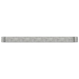 Garden Raised Bed Galvanised Steel 507x100x36 cm Silver 319012
