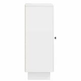 Sideboard High Gloss White 33 x 34.5 x 90 cm Engineered Wood 893909