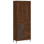 Highboard Brown Oak 69.5x34x180 cm Engineered Wood 3199952