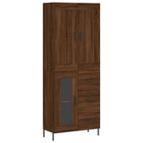 Highboard Brown Oak 69.5x34x180 cm Engineered Wood 3199952