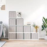 Foldable Storage Boxes 10 pcs Brown 32x32x32 cm Non-woven Fabric 4018986