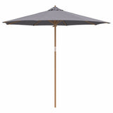 Garden Parasol Dark Grey 270 x 260 cm Bamboo 4108088