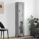 Highboard Concrete Grey 34,5x34x180 cm Engineered Wood 3200389