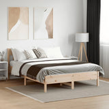 Bed Frame without Mattress 140x200 cm Solid Wood Pine 842646