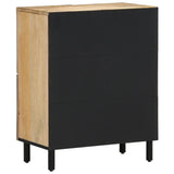 Side Cabinet 60x33x75 cm Solid Wood Mango 358238