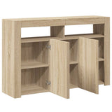 804340 Sideboard with LED Lights Sonoma Oak 115,5x30x75 cm