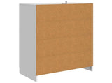 Sideboard High Gloss White 66 x 34.5 x 92 cm Engineered Wood 895819