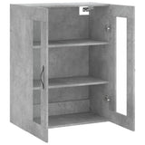 Wall Mounted Cabinet Concrete Grey 69.5x34x90 cm Engineered Wood 834990