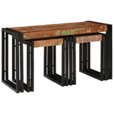 Nesting Table 3 pcs Solid reclaim Wood and Metal 4104732