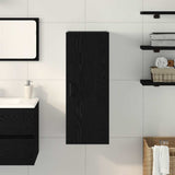 Wall Mounted Cabinet Black Oak 34.5x34x90 cm Engineered Wood 862171