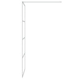 Walk-in Shower Wall Silver 90x195 cm Clear ESG Glass 152136