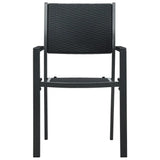 9 Piece Garden Dining Set Black 3099280