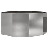 Planter Silver 120 x 120 x 50 cm Stainless Steel 883749