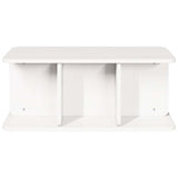 Coffee Table White 80 x 39.5 x 33.5 cm Solid pine wood 873521