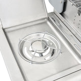 Gas BBQ Grill with 4 Burners Silver Stainless Steel 3214255