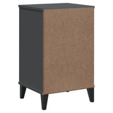 ZNTS Bedside Cabinet VIKEN Anthracite Grey Engineered Wood 374913