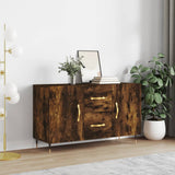 Sideboard Smoked Oak 100x36x60 cm Engineered Wood 828153