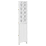 Room Divider 3 Panels White Solid Wood Paulownia 358718
