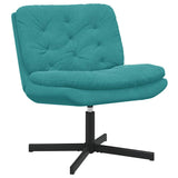 Swivel Relaxing Chair Turquoise 63 x 75 x 76 cm Velvet 42007368