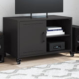 TV Cabinet Black 68x39x43.5 cm Steel 846668