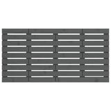 Wall Headboard Grey 146x3x63 cm Solid Wood Pine 824735